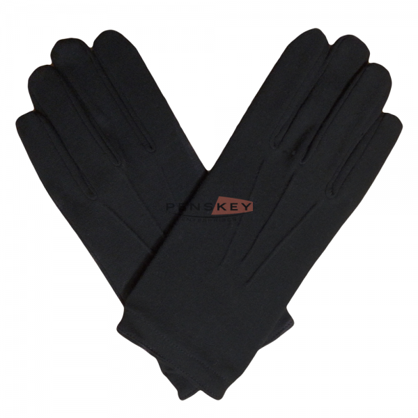 Masonic Black 100% Cotton Knights Templar Gloves