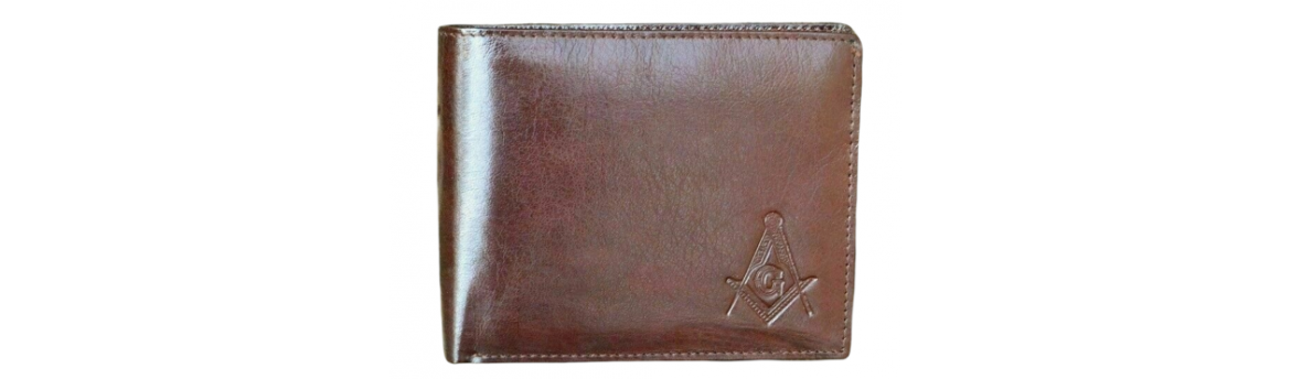 Masonic Leather Wallet  