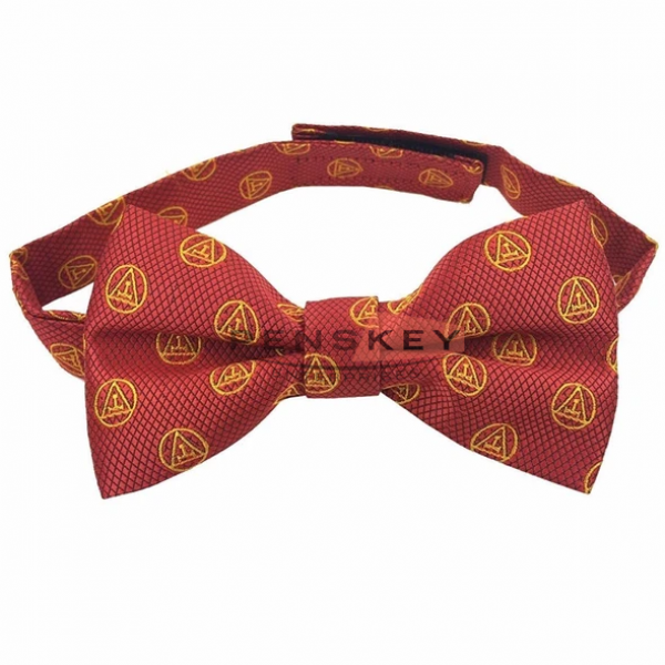 MASONIC BOW TIE ROYAL ARCH RA WITH TAUS RED AND YELLOW