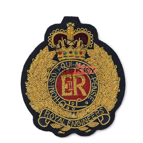 Bullion Embroidered Cap Badge